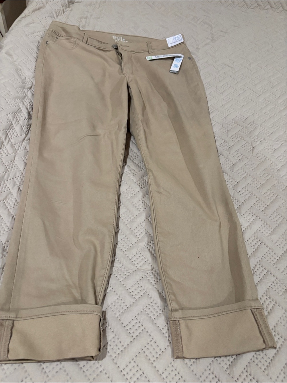Women's Khaki Straight-Leg Pants